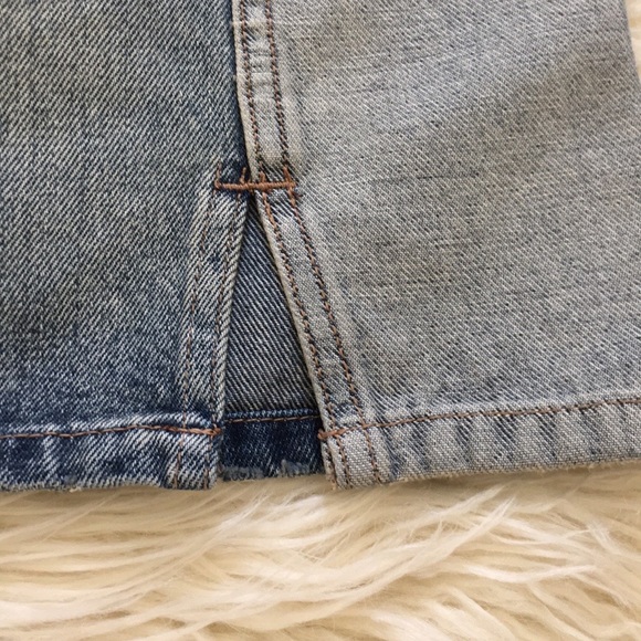 3/$30 Current/ Elliot Reversed Mashed Mini Denim Skirt - Picture 8 of 9